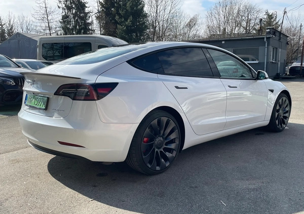 Tesla Model 3 cena 182500 przebieg: 18850, rok produkcji 2021 z Wrocław małe 631